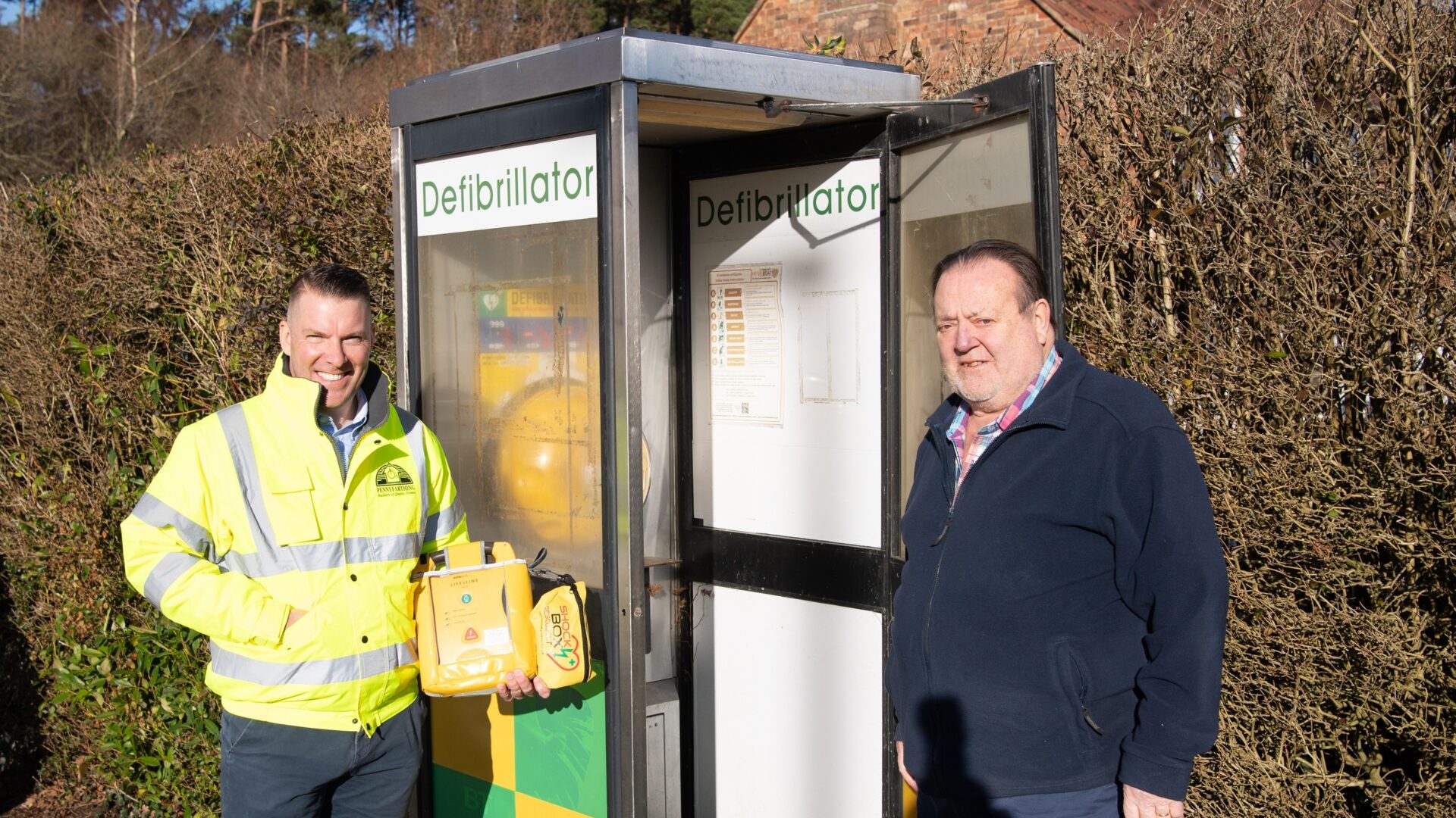 picture of Home is where the heart is, as Pennyfarthing Homes commits to maintain community defibrillators in Alderholt