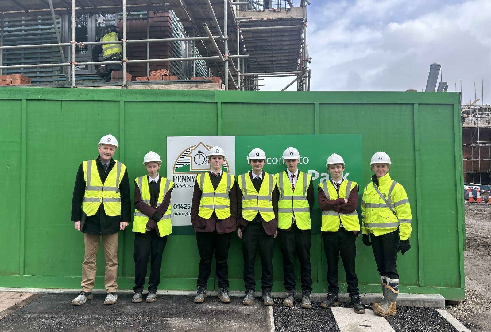 picture of Pennyfarthing Homes Hosts Construction Experience for New Milton Students at Danes Park